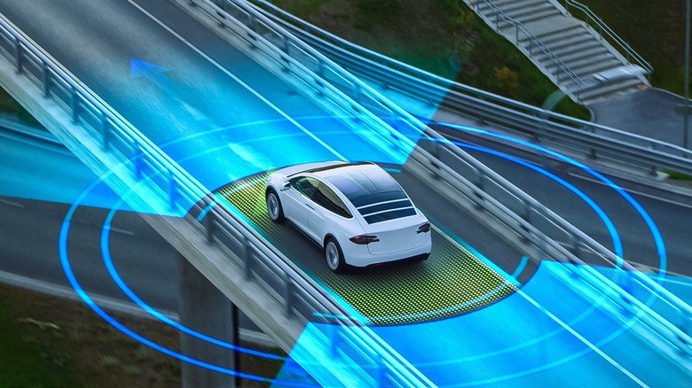 self-driving car radar illustration