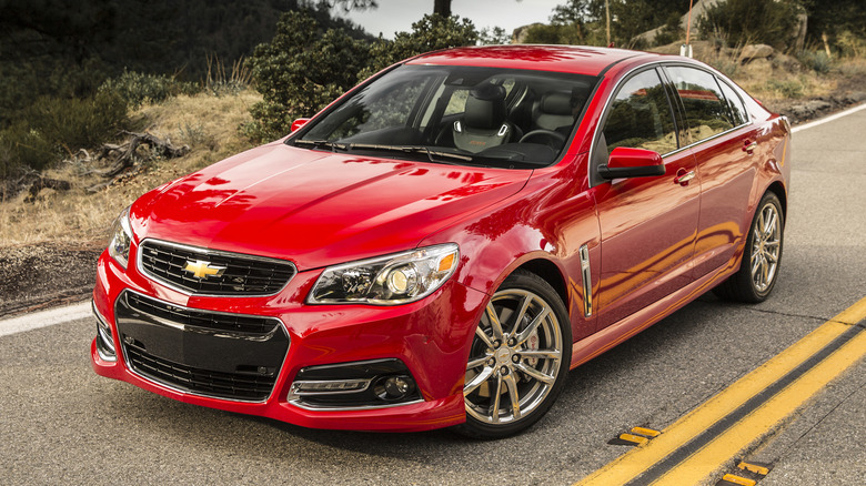 Chevrolet SS on the road