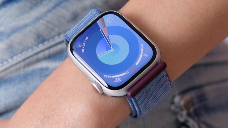 Person wearing an Apple Watch Series 9