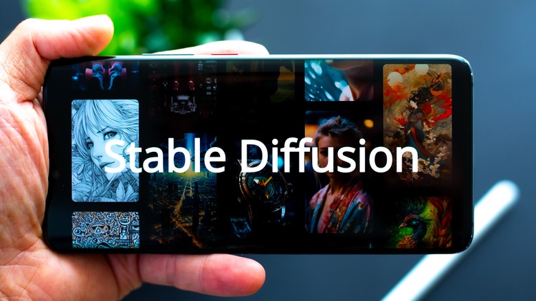 Stable Diffusion on phone.