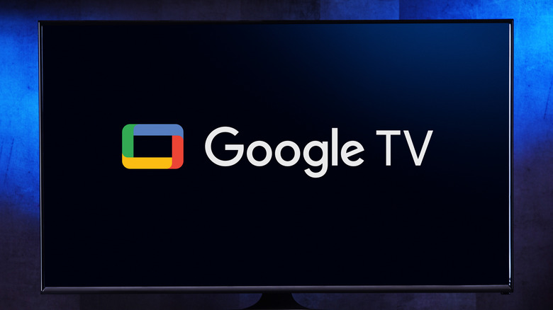 Google TV logo displayed on TV